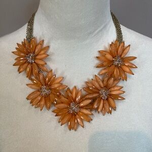 Vintage Talbots Flower Beaded Necklace